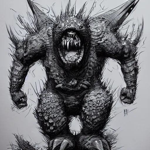 Image similar to Raging Minion Beast by Kim Jung gi