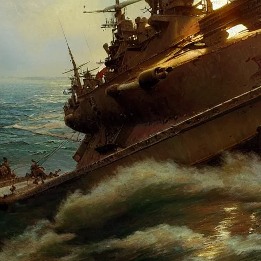Prompt: detailed cinematic wide shot of swedish sea captain back view seeing his world war 2 battle ship attacking coastal city, ultra realistic, spring light, painting by gaston bussiere, craig mullins, j. c. leyendecker