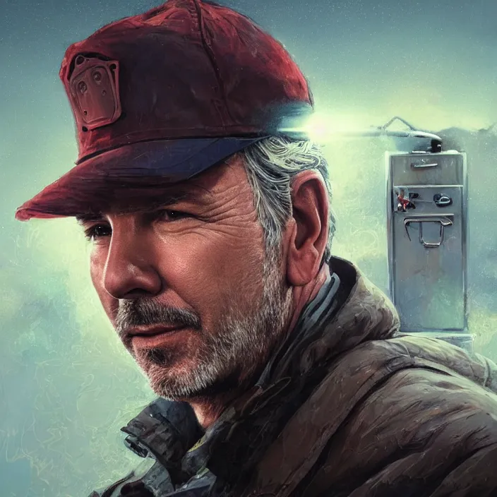 Image similar to portrait of kevin costner as postman 1 9 9 7. intricate abstract. intricate artwork. by tooth wu, wlop, beeple, dan mumford. octane render, trending on artstation, greg rutkowski very coherent symmetrical artwork. cinematic, hyper realism, high detail, octane render, 8 k, iridescent accents