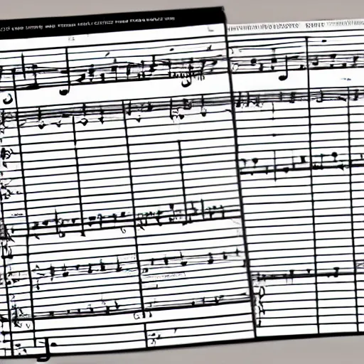 Prompt: a simple, legible sheet music recording the score of a famous TV show opening