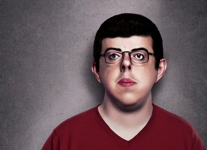 Prompt: his name is mclovin, superbad hollywood movie, cinematic, 8 k, photorealistic