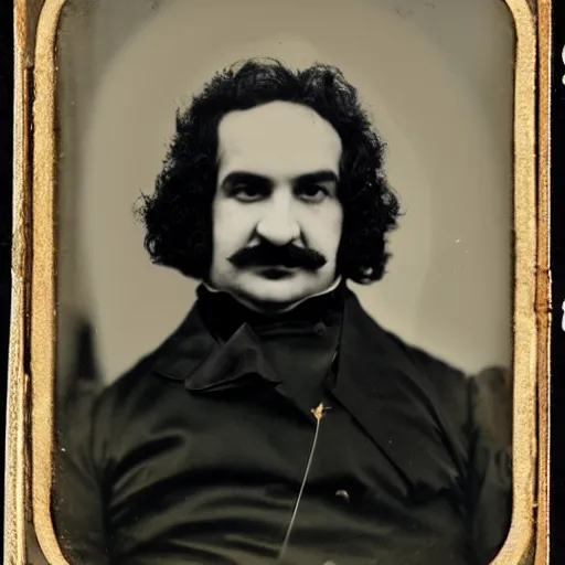 Prompt: A daguerreotype photo of Ron Jeremy