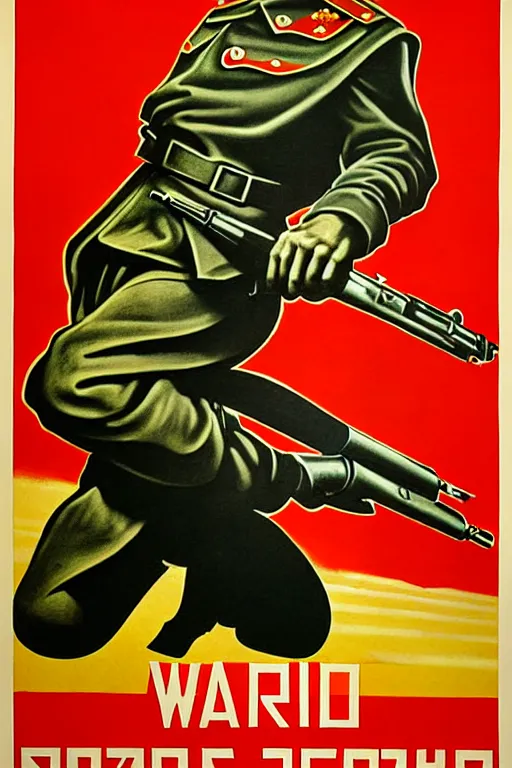 Image similar to war, ussr poster, art by grewski