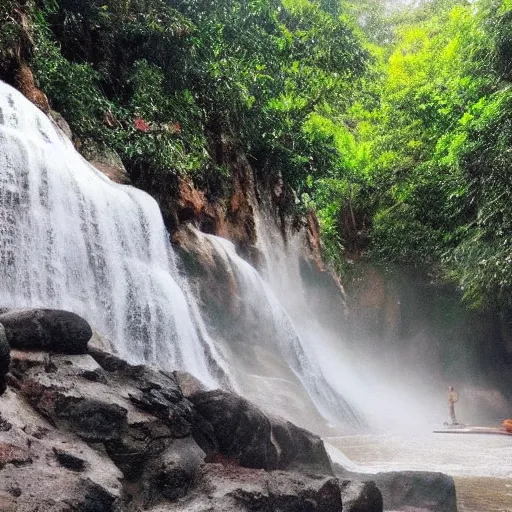 Image similar to beautiful photo of kuang si falls