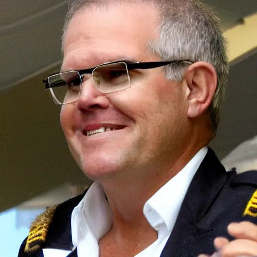 Image similar to scott morrison as a pirate