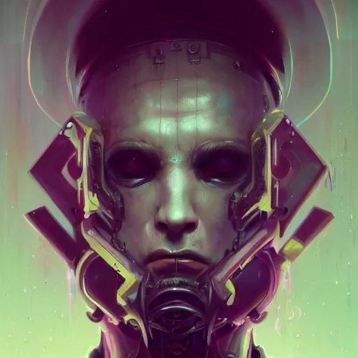 Prompt: portrait of a maniacal cybernetic serial killer, cyberpunk concept art by pete mohrbacher and seb mckinnon and beksinski and josan gonzales, digital art, highly detailed, intricate, sci-fi, sharp focus, Trending on Artstation HQ, deviantart, unreal engine 5, 4K UHD image