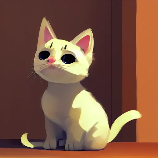 Prompt: goro fujita ilustration a cute playful kitten by goro fujita, painting by goro fujita, sharp focus, highly detailed, artstation