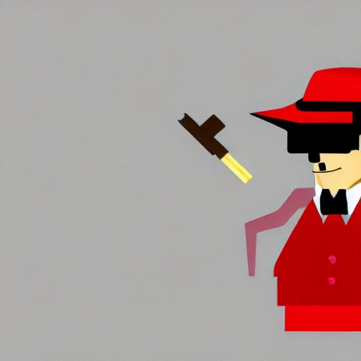 Prompt: vectorized gangster, 4k
