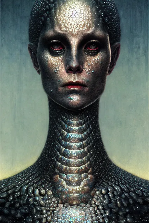 Prompt: pearlescent lilith the mother of all monsters angry, black glitter, raining ash, fine art masterpiece, highly detailed dino valls wayne barlowe machiej kuciara, dramatic lighting, long shot, wide angle, uhd 8 k, sharp focus