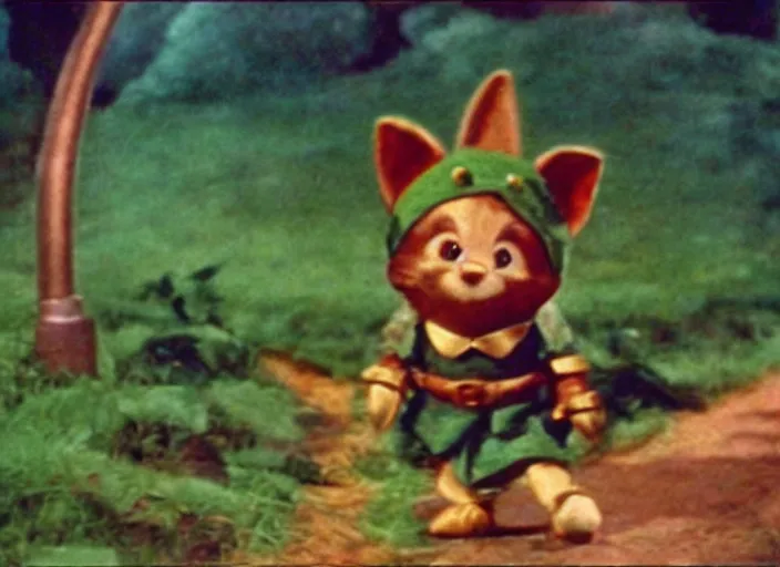 Image similar to a film still of teemo in the wizard of oz ( 1 9 3 9 ), technicolor