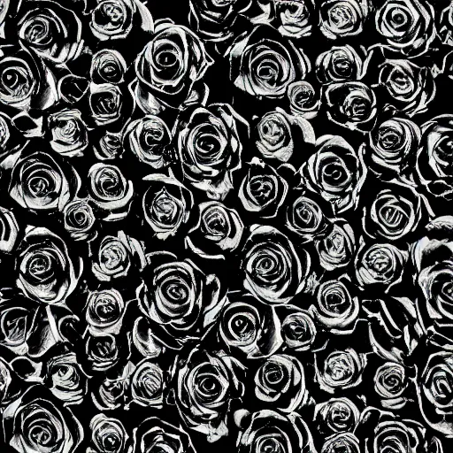 Prompt: black roses photo black background