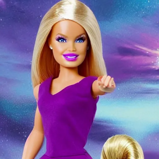 Prompt: thanos dressed as Barbie