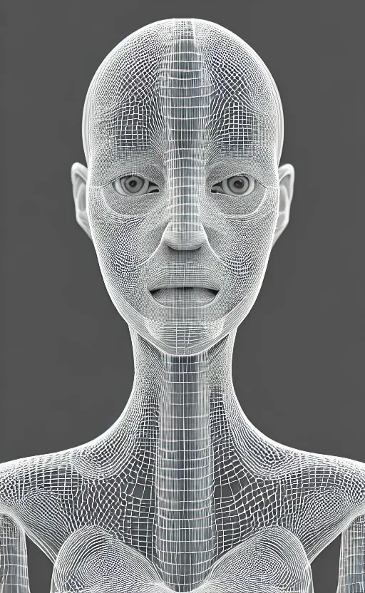 Image similar to complex 3d render ultra detailed of a beautiful porcelain profile woman face, hazel eyes, vegetal dragon cyborg, 150 mm, beautiful natural soft light, rim light, silver black details, roots, fine lace, maze like, mandelbot fractal, magnolia big yellow infrared leaves and stems, smoke, anatomical, facial muscles, cable wires, microchip, elegant, white metallic armor, octane render, black and white, H.R. Giger style