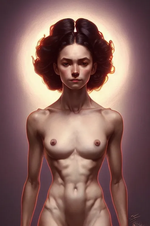 Image similar to symmetry!! intense fanart of 5 / 7 back pose of venus, protagonist, intricate, elegant, highly detailed, my rendition, digital painting, artstation, concept art, smooth, sharp focus, illustration, art by artgerm and greg rutkowski and alphonse mucha