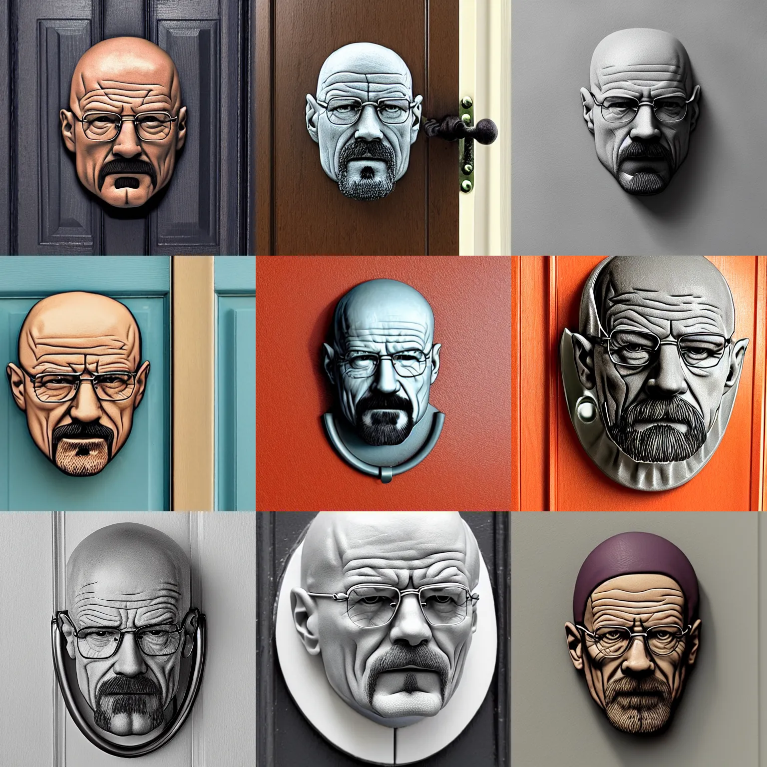 Image similar to walter white door knocker