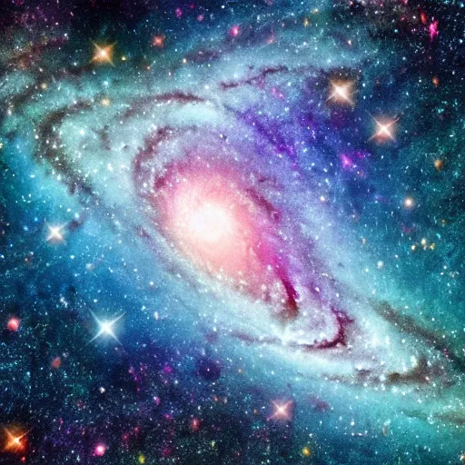 Prompt: breathtaking image of a galaxy, highly detailed, 4 k, 8 k, photorealistic, sharp