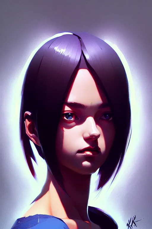 Prompt: a ultradetailed painting of a woman whos head is a tv by greg rutkowski, ilya kuvshinov and makoto shinkai trending on artstation