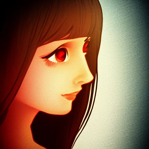 Image similar to pretty girl portrait profile picture by samdoesarts, detailed, dramatic lighting