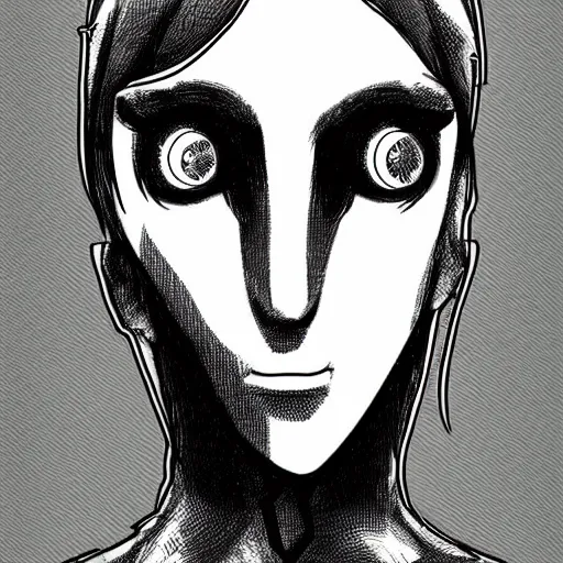 Image similar to uncanny digital art of a cryptid in the style of trevor henderson and junji ito