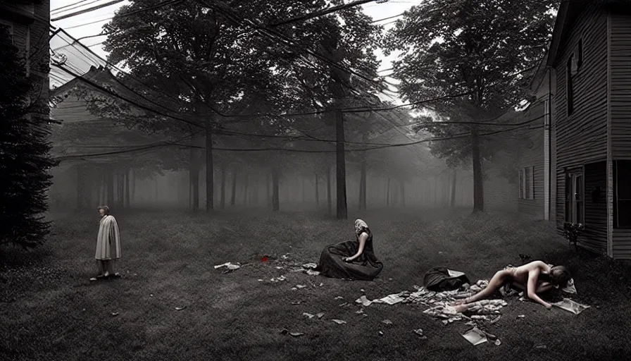 Image similar to the two complementary forces that make up all aspects and phenomena of life, by gregory crewdson