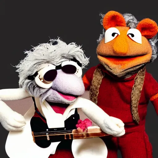 Image similar to jerry garcia as a muppet