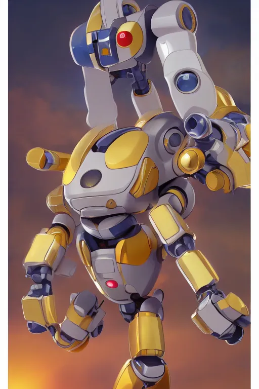 Image similar to metabots medabots medarotto medarot robot minimalist comics, behance hd by jesper ejsing, by rhads, makoto shinkai and lois van baarle, ilya kuvshinov, rossdraws global illumination ray tracing hdr radiating a glowing aura