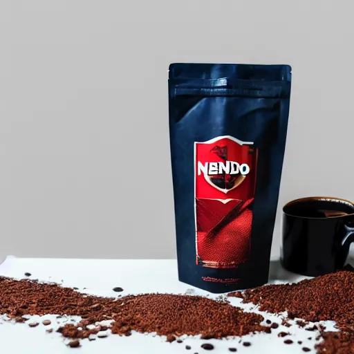 Image similar to nendoriod of ben affleck spilling coffee, detailed product photo, 8 k