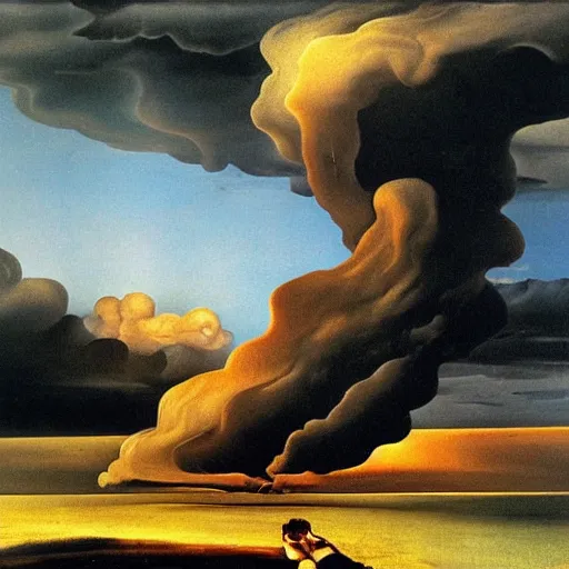 Image similar to storm is coming, i have regrets, by salvador dali