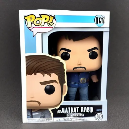 Image similar to nathan fillion realistic funko pop figure