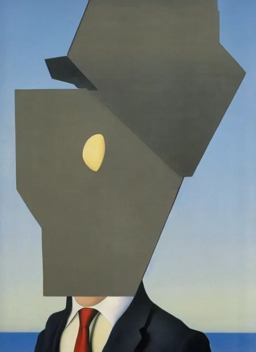 Image similar to phase transition by rene magritte and salvadore dali