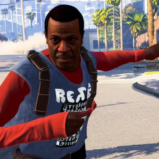 Prompt: mario judah in gtav