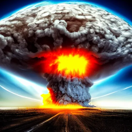 Image similar to nuclear explosion, 4 k