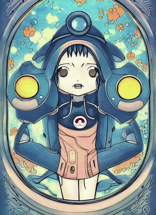 Image similar to portrait of ( kururu from sgt frog ), science fiction comic illustration by sana takeda and jenny frison, intricate, stunning inking lines, hyper detailed, 4 k, hd, award winning, photorealistic