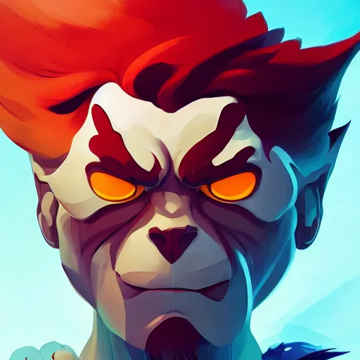 Prompt: face icon stylized minimalist thundercats, loftis, cory behance hd by jesper ejsing, by rhads, makoto shinkai and lois van baarle, ilya kuvshinov, rossdraws global illumination