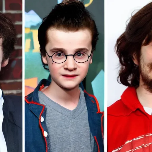 Prompt: Stranger Things actors playing Harry Potter characters