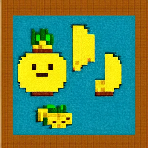 Image similar to beautiful pixel art of a lemon #pixelart