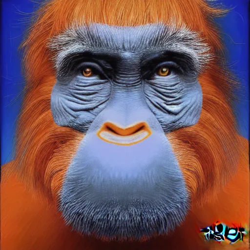 Image similar to portrait of donald trump or an orang - outang by greg ruthkowski