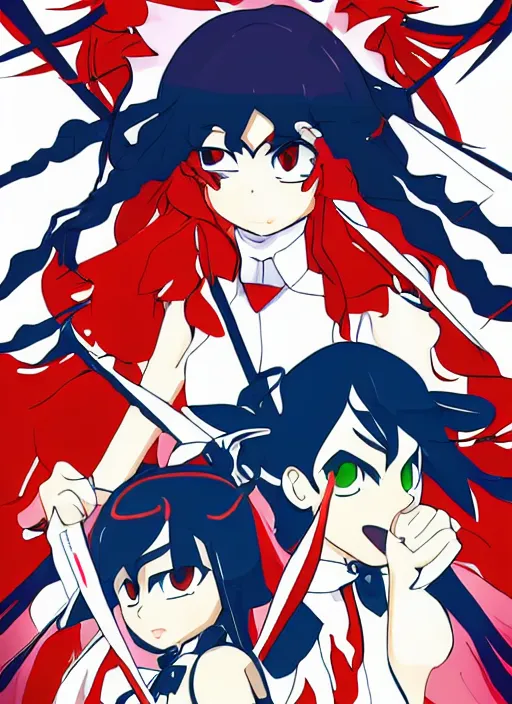 Image similar to kill la kill, studio trigger