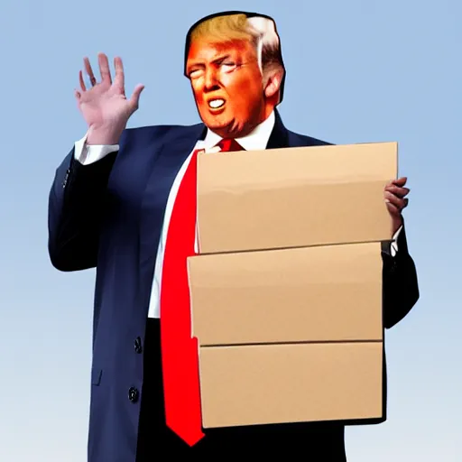 Image similar to Donald Trump unprofessional cardboard cutout