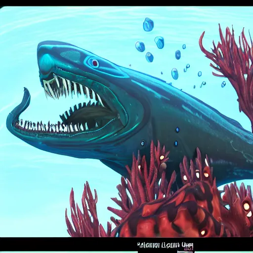 Image similar to Reaper leviathan from subnautica