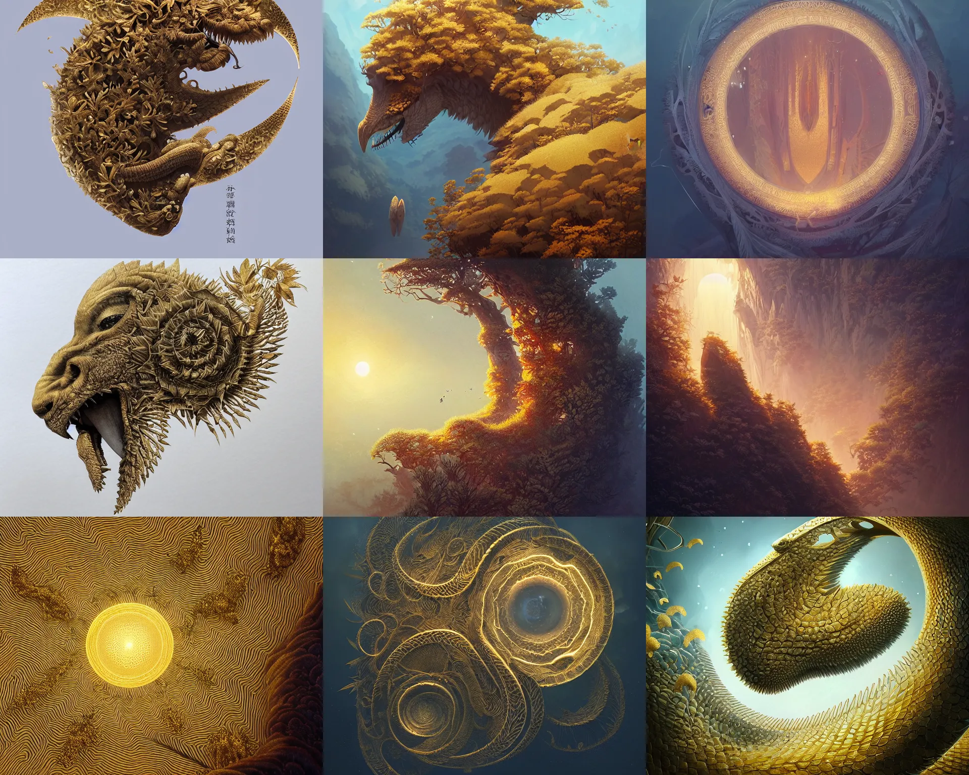 Prompt: forming the golden ratio in nature, magnificent, close up, details, sharp focus, elegant, highly detailed, illustration, by Jordan Grimmer and greg rutkowski and PiNe(パイネ) and 薯子Imoko and 香川悠作 and wlop and maya takamura, intricate, beautiful, Trending artstation, pixiv, digital Art