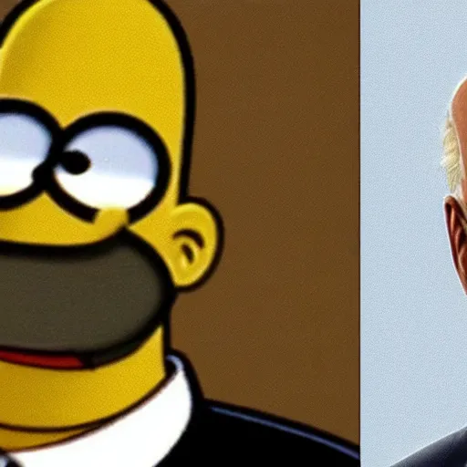 Image similar to photo of homer simpson as joe biden