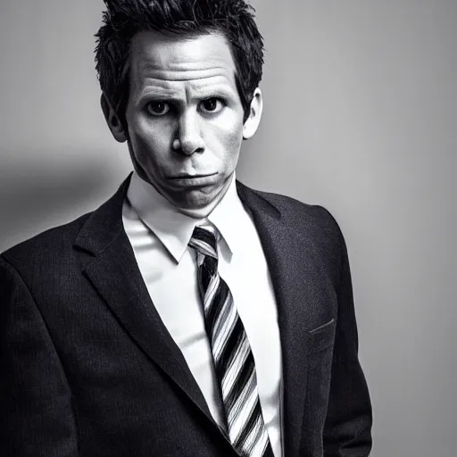 Image similar to dennis reynolds staring menacing into the camera