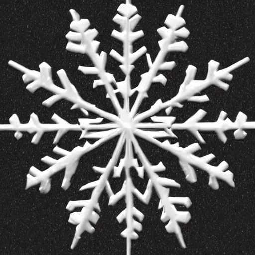 Prompt: snowflake, realistic