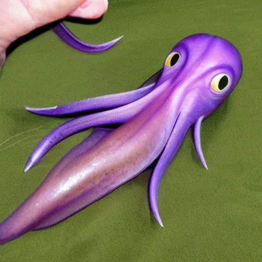 Prompt: a squid on a squid on a squid > \ \ <