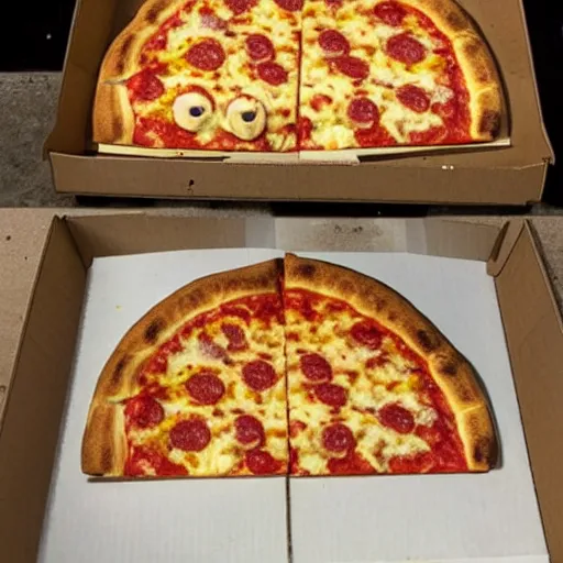 Image similar to best pizza in the style of the simpsons.