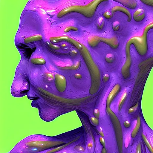 Image similar to a person transforming into goo, hd, drawing, digital art