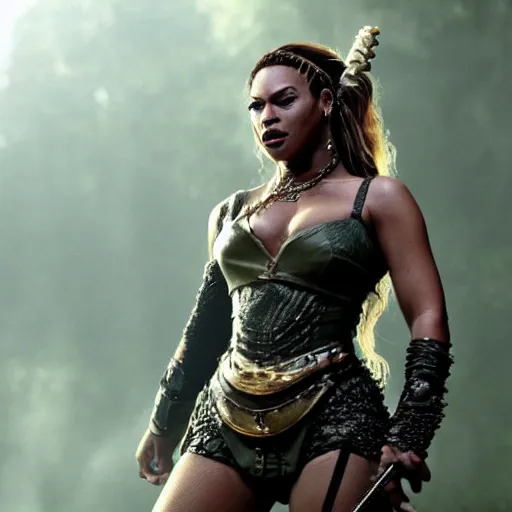 Prompt: How to be a Half-Orc Bard, by Beyonce.