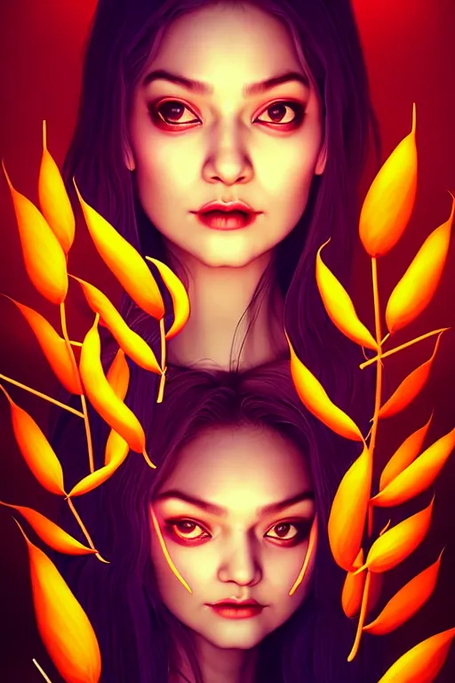 Image similar to 🌡🍠😈 - composition : dynamic lighting, digital painting, depth details, intricate, proportion, highly quality, balance, unity, extremely highly detailed. by bambang nurdianshyah ( face details and background ) garis edelweiss ( lighting ) roby dwi antono ( character and big details ) kira ayn varszegi ( small details )