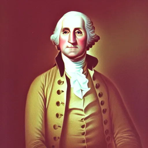 Image similar to photo portrait of George Washington in real life kodak ultramax 400, 35mm, full-HD